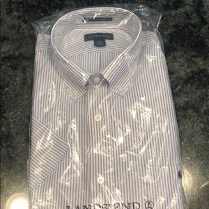Lands End short sleeve dress shirt. Size 16 1/2